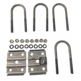 Southwest Wheel U-Bolt Kit for 3,500 lbs. 2-3/8" Round Trailer Axle 6 1/4" Long 1/2" Diameter