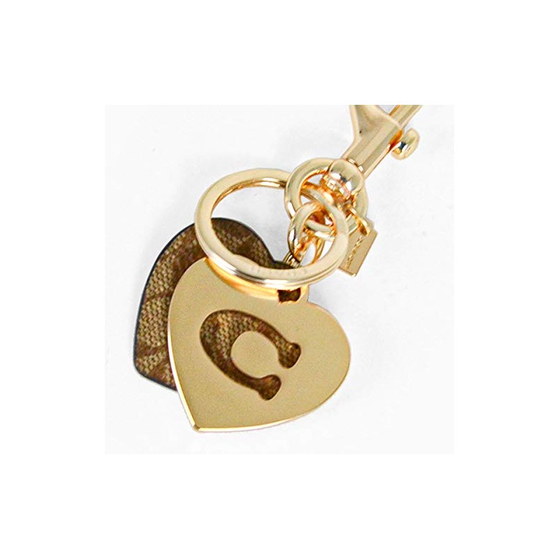 Coach Key Ring 91478-IMKHA COACH Keychain Signature Heart Bag Charm