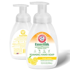 Arm & Hammer Foaming Hand Soap for Skin Cleaning - Cleanser with Fresh Lemon Scent - Hand Soap Pump with Aloe Vera & Different Ingredients 12.5 Fl Oz (370mL)
