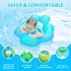LAYCOL Baby Swimming Float with UPF50+ Sun Canopy Baby Floats