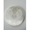 Kristalglobe Selenite Charging Plate, Healing Crystal Charging Plate,Selenite Cleansing Disk(8.5cm)