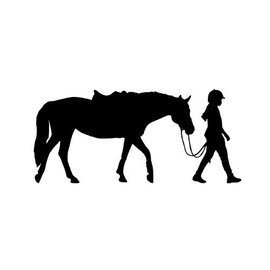Horse Decal, Girls Bedroom Decor, Teen Room Sticker, Dorm, Western Wall Decor, Pony, Rider,Nursery (16 X 36)
