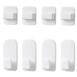 Hooks Remote Control Wall Hanging Hooks, Set of 4, Storage Hooks, Remote Control Bracket, Lightweight, Remote Control Hook, Paste Hook, Wall Hook, Easy to Apply, Multi-functional, Storage Small Items