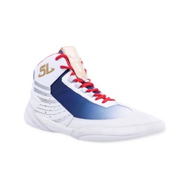 ScrapLife Wrestling | Limited Edition Ascend One Wrestling Shoes | Signature David Taylor Red/White/Blue | Premium Quality | Wrestlers Choice!, Red/White/Blue, 10.5