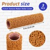 4 Pcs Textured Paint Roller Set, 9 inch Small Textured