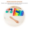 SUPVOX Musical Spoons Folk Percussion Instrument Wood Musical Spoons for
