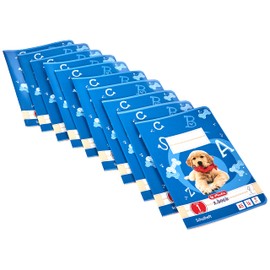 Herlitz Herlitz 3320108 Hefte A5/16 Lineatur 01 (liniert) farbig hinterlegt FSC Mixed 10er Packung Motive sortiert