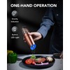 FORLIM Gravity Electric Salt and Pepper Grinder Set, Upgraded 4