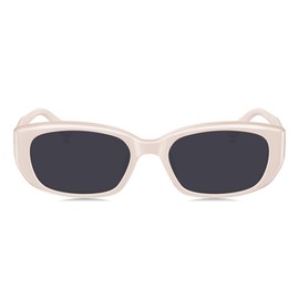 BOLON Men Women Small Trendy Narrow Square Polarized Sunglasses BL3120 55mm, Exclusive Eyewear Brand of EssilorLuxottica