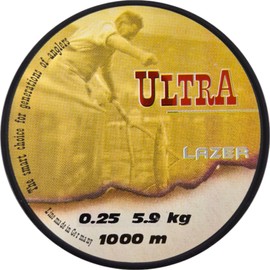 LAZER LINE Ultra Monofilament Fishing Line 1000m DIA0.25mm Test 5.9kg White