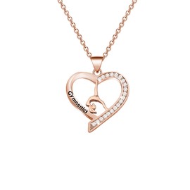 FUSTMW Gymnastist Necklace gifts Gymnast Pendant Jewelry Gymnastics Inspirational Team Gifts for Gymnast women (ROSE GOLD)