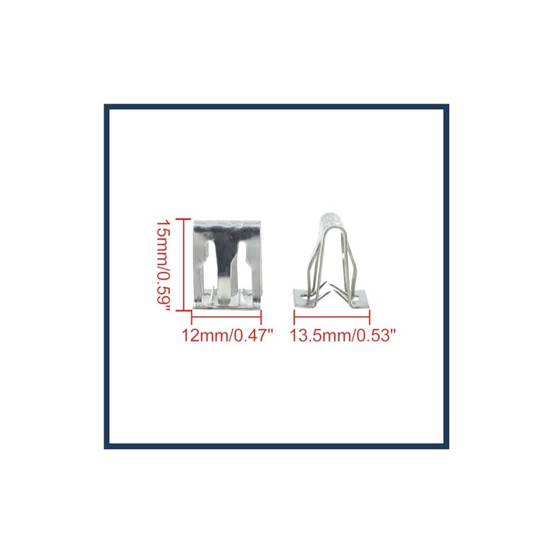 INFINAUTO Car Dashboard Retainer Instrument Panel Metal Clip 13.5 x