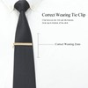 Tie Clips for Men Gold Silver Gun Black, TAIGRAMA Tie