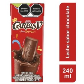 Carlos V 8 PACK  Leche Carlos V Quinto Sabor Chocolate 240ml Each