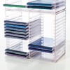 STORi Stackable Clear Plastic CD Organizer with Rubber Feet |