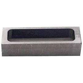 Graphite Ingot Mold, High Purity Refining Graphite, Gold Silver Aluminum Copper Brass Zinc and Alloy Metal Mould (135x42x32mm)