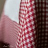 Linen & Cotton Gingham Tablecloth Estella - 100% Linen, White