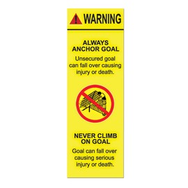 AGORA Warning Stickers for Goal Posts - Pack of 10