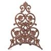 Garden Hose Holder Reel Floral & Spade Pattern Cast Iron