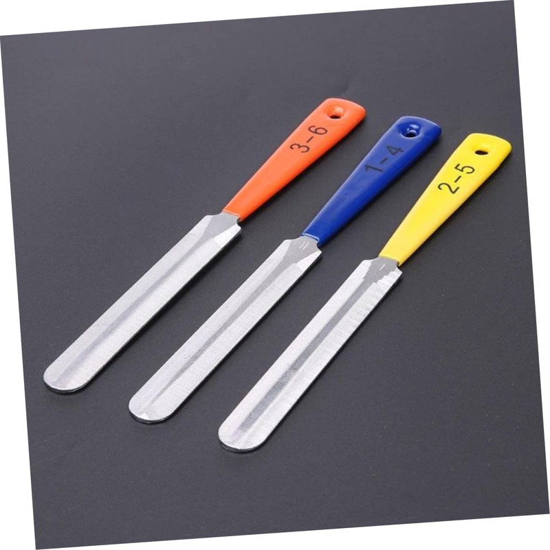 Kisangel 3-Piece Guitar Fingerboard Nut File Set Professional Luthier Tool