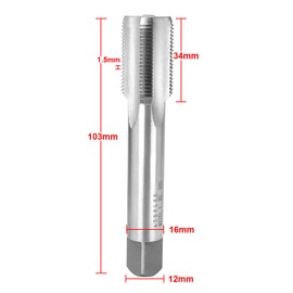 ATOPLEE Metric Thread Tap, HSS 6542 Right Hand Thread Tap (M22 x1.5)