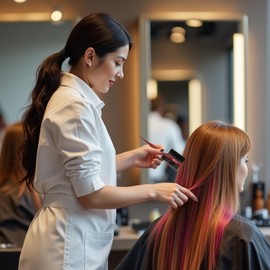 STYLANCE Professional 3 Pieces Hair Dye Brush Comb Set – Dual-Sided Hair Coloring Applicator for Salon Stylists – Tint Brush & Comb for Balayage, Highlights, and Root Touch-Up (Multicolor)