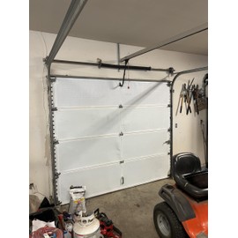 BlueTex Insulationㅤ White Reflective Foam Core Tearproof Single Garage Door Insulation Kit 10FT (Wide) x 8FT (HIGH) to Cool Your Garage. Complete DIY Installation Kit (Also Fits 10x7 Door)