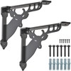 SELEWARE Heavy Duty Shelf Brackets 12 Inch, Deer Shelves Brackets,