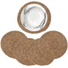 MGE Water Hyacinth Place Mats Round Set of 4 Diameter