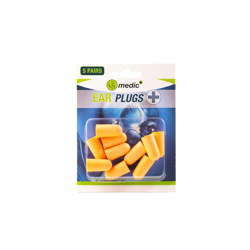 CS Medic Ear Plugs - Soft Foam - Pack of