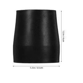 Operitacx 4pcs Non Slip Rubber Foot Covers for Commode Chairs Durable Scratch Chair Leg Caps for Enhanced Stability and Floor Protection Accessories for Seniors