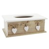 White Heart Tissue Box