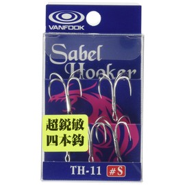 VANFOOK(ヴァンフック) サーベルフッカー TH-11 【四本針】 #M シルバー