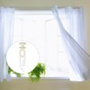 Burkfeeg 200 Pcs White Curtain Hooks Gliders Rollers, Plastic Curtain