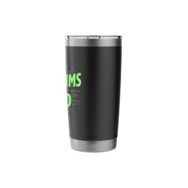 AI Machine Learning Algorithms Run The World IT Tech Quote Stainless Steel Insulated Tumbler
