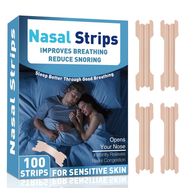 Nasal Strips for Snoring, 100 Pcs Anti Snoring Nose Strips