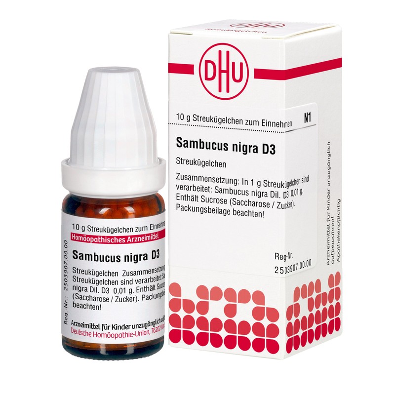 DHU Sambucus nigra D 3 Globuli, 10 g Globuli