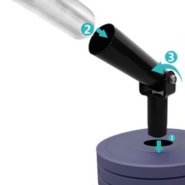 Luwint T-Bar Row Attachment, Plate Post Insert Landmine Attachments Barbell Rowing for 2 Inch Olympic Bars Workout in Home Gym