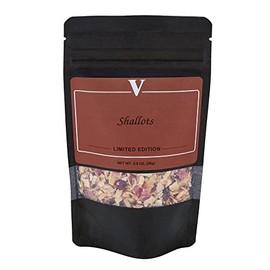 Shallots- READY TO USE dried shallots for salads, dips, soups or any recipe that calls for fresh onions or shallots. (.9 Ounce Pouch)