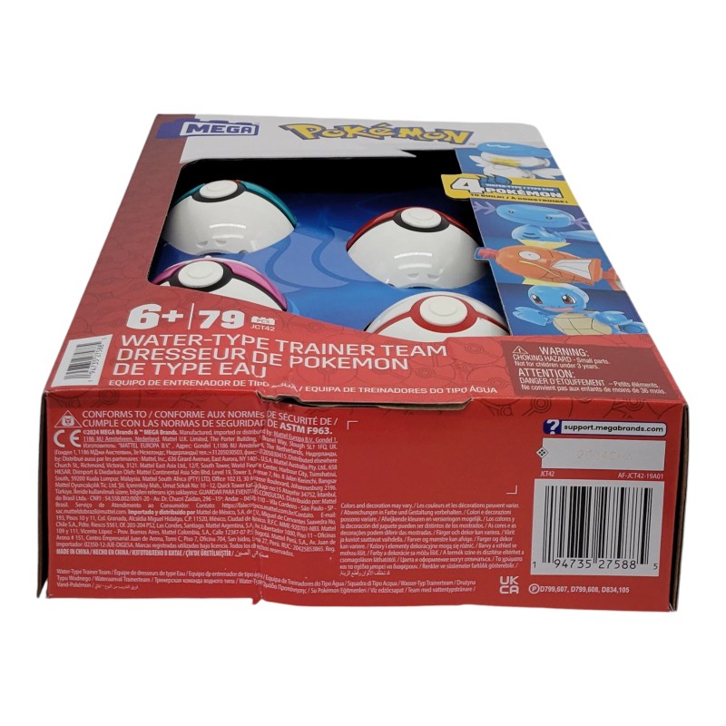 Mega Construx Pokémon Water Type Trainer Team Action Figure Building