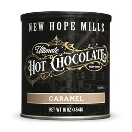 Ultimate Hot Chocolate, By NEW HOPE MILLS, NON-GMO, 16oz, Vegan (Ultimate Caramel)