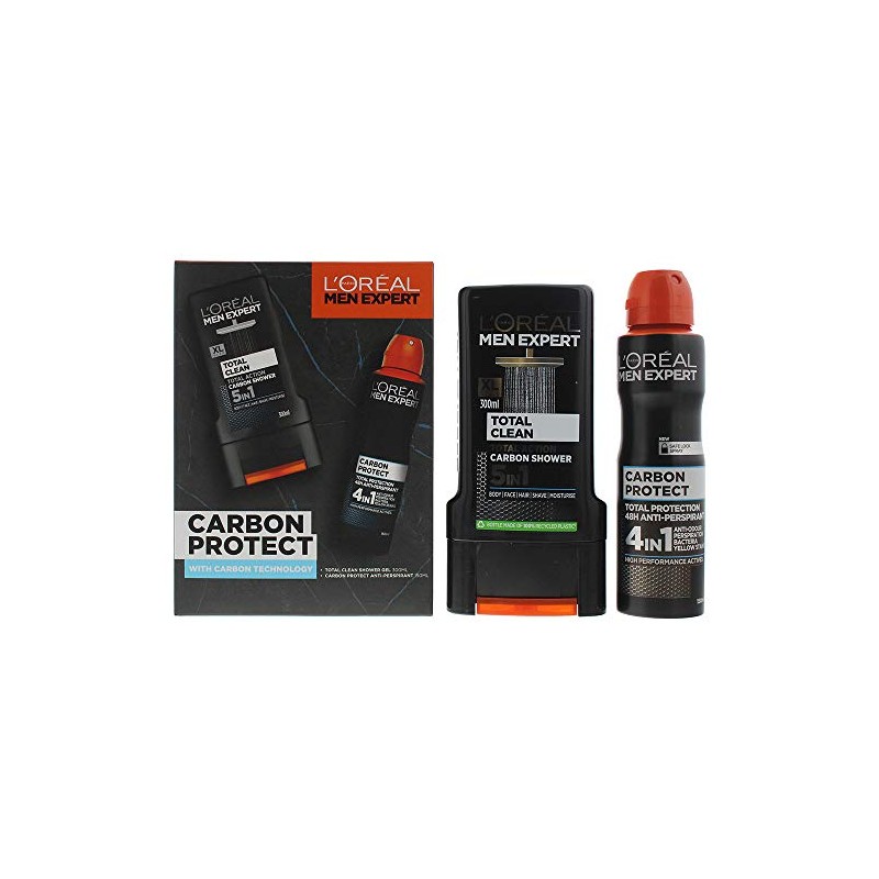 L'Oreal Men Expert Carbon Protect Gift Set for Men, Pack