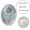 Nupuyai Labradorite Worry Stone Thumb Stone Gemstone Oval Crystal Healing