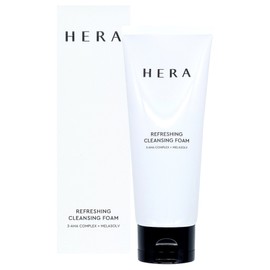 Hera Refreshing Cleansing Foam 160g White Bubble Foam Melasolv Renewal / 헤라 리프레싱 클렌징 폼 160g 화이트 버블폼 멜라솔브 리뉴얼