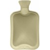 HUBIBUBI Large 2L Hot Water Bottle Natural Warmer Rubber (Cream,