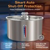Adorabby Stainless Steel Cat Water Fountain, 135oz/4L, Ultra-Quiet