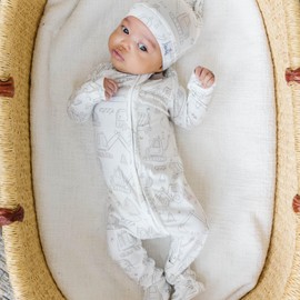 Copper Pearl Zip-up Footie Gage