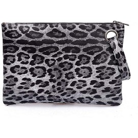 Fioeyr Oversized Clutch Bag Purse, Womens Large PU leather Evening Wristlet Envelop Handbag