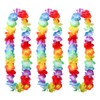 ZORVUJI Hawaii Chains, Flower Chain, Pack of 3, Tropical Hawaiian