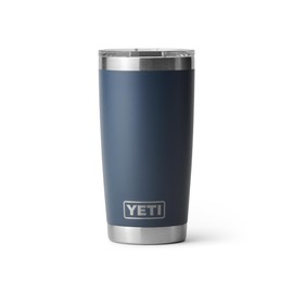 YETI Rambler Tumbler, Vacuum Insulated Stainless Steel Tumbler with Magslider Lid, Navy, 20 oz